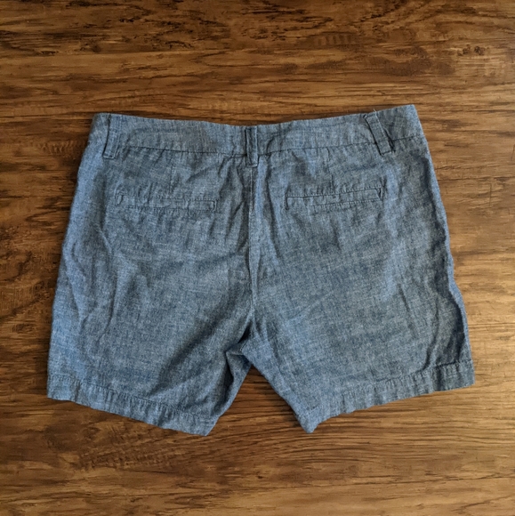 Merona Chambray Shorts Women's Size 6 - Picture 2 of 5
